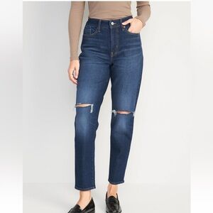 Womens 20 Old Navy OG Strsight high rise Adley blue jeans secret slim pockets